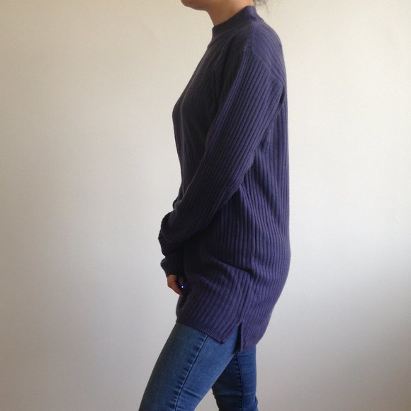 Conviction Sport - Dark Purple Sweater Dress - Picture 5 of 11